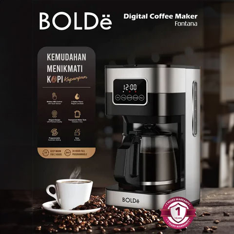Bolde Digital Coffee Maker Fontana 1.5 L - Putih
